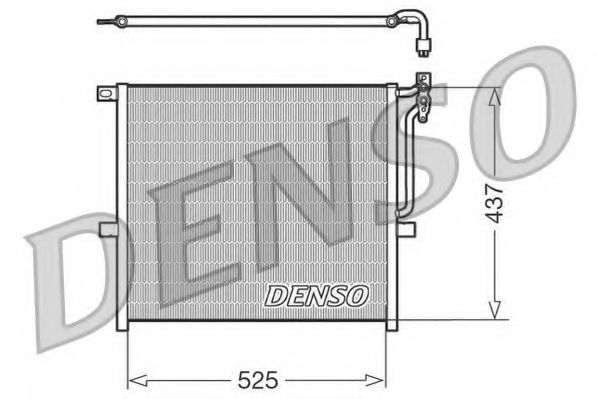 DENSO DCN05008 Радиатор кондиционера DENSO 