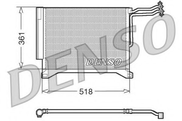 DENSO DCN05100 Радиатор кондиционера для MINI