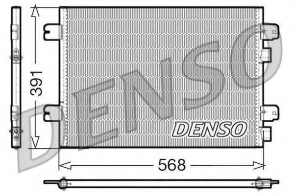 DENSO DCN23011 Радиатор кондиционера для DACIA