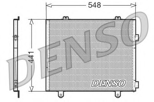 DENSO DCN23025 Радиатор кондиционера для RENAULT TRUCKS
