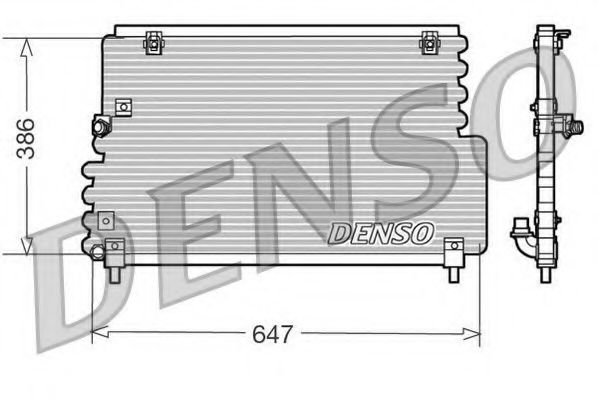 DENSO DCN33004 Радиатор кондиционера для VOLVO 460