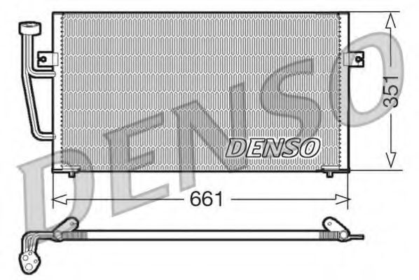 DENSO DCN33008 Радиатор кондиционера для VOLVO V40