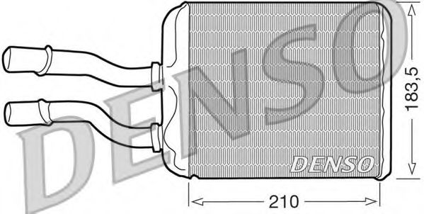 DENSO DRR01011 Радиатор печки DENSO 