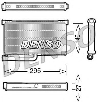 DENSO DRR02004 Радиатор печки DENSO 