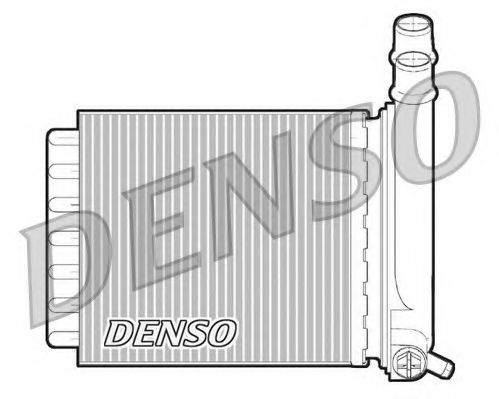 DENSO DRR07007 Радиатор печки для PEUGEOT