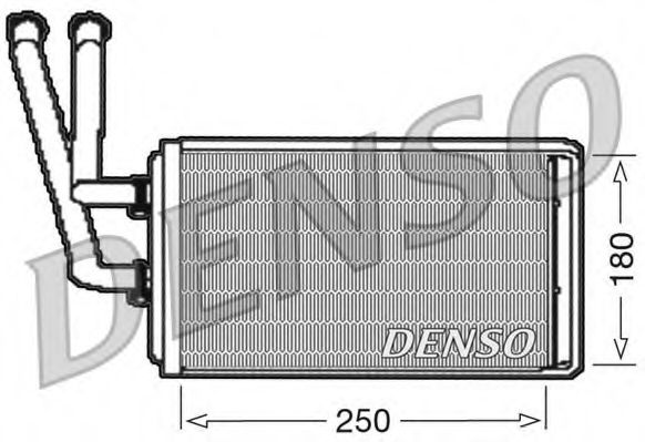 DENSO DRR09100 Радиатор печки для FIAT ULYSSE