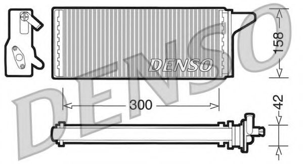DENSO DRR12001 Радиатор печки DENSO 