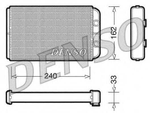 DENSO DRR13010 Радиатор печки DENSO 