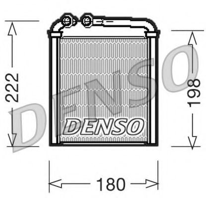 DENSO DRR32005 Радиатор печки DENSO для VOLKSWAGEN