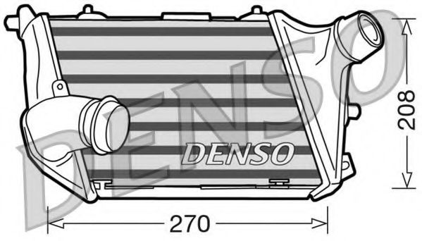 DENSO DIT02015 Интеркулер для AUDI