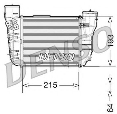 DENSO DIT02020 Интеркулер DENSO 