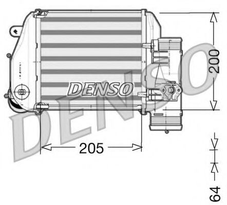 DENSO DIT02024 Интеркулер DENSO 