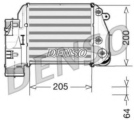 DENSO DIT02025 Интеркулер DENSO 