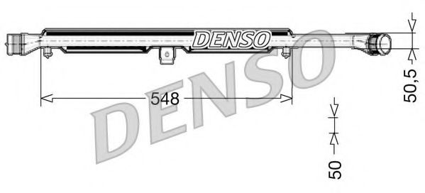 DENSO DIT02026 Интеркулер для AUDI