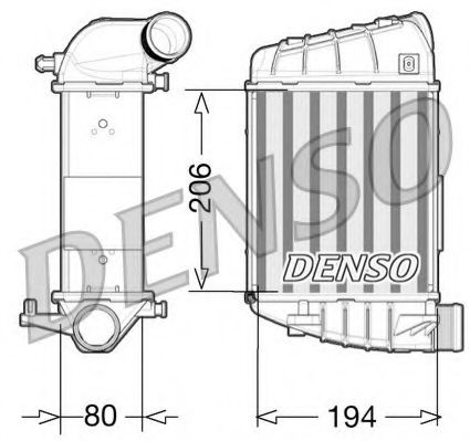 DENSO DIT02028 Интеркулер для AUDI