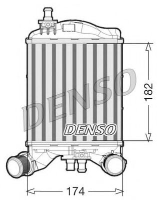 DENSO DIT09111 Интеркулер для ABARTH