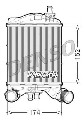 DENSO DIT09112 Интеркулер для ABARTH