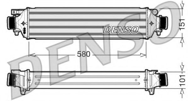 DENSO DIT13002 Интеркулер DENSO 