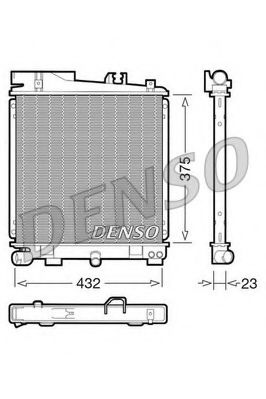 DENSO DRM05029 Радиатор охлаждения двигателя DENSO 