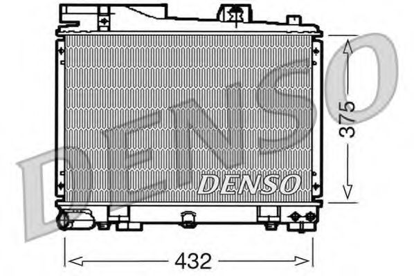 DENSO DRM05034 Радиатор охлаждения двигателя DENSO 