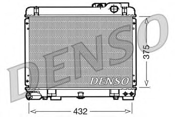 DENSO DRM05035 Радиатор охлаждения двигателя DENSO 