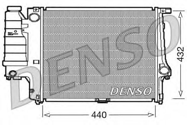 DENSO DRM05037 Радиатор охлаждения двигателя DENSO 