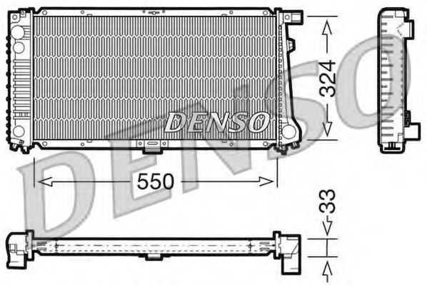 DENSO DRM05058 Радиатор охлаждения двигателя DENSO 