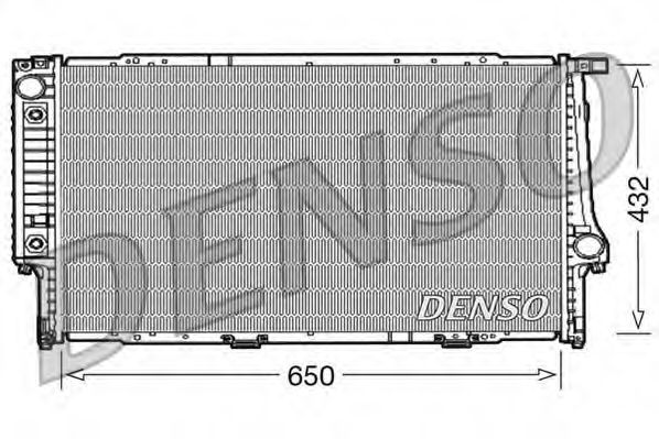 DENSO DRM05062 Радиатор охлаждения двигателя DENSO 