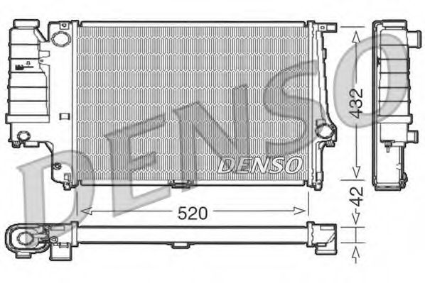 DENSO DRM05064 Радиатор охлаждения двигателя DENSO 