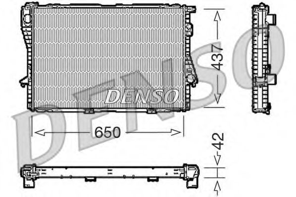 DENSO DRM05068 Радиатор охлаждения двигателя для BMW