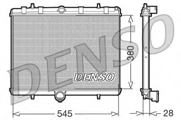 DENSO DRM07060 Радиатор охлаждения двигателя DENSO 