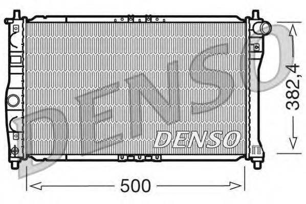 DENSO DRM08001 Радиатор охлаждения двигателя DENSO для DAEWOO