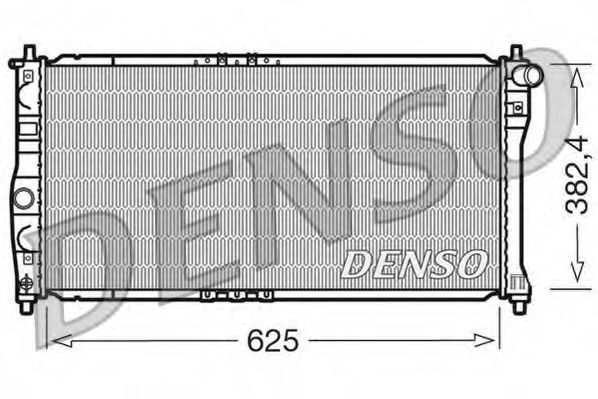 DENSO DRM08002 Радиатор охлаждения двигателя DENSO для DAEWOO