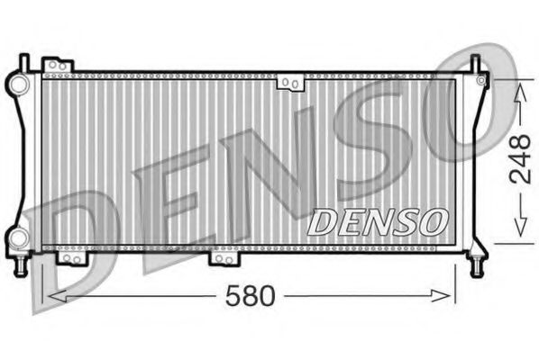 DENSO DRM09083 Радиатор охлаждения двигателя DENSO 