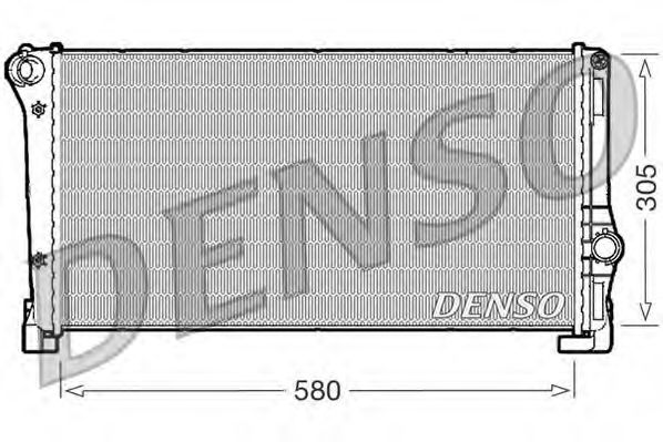 DENSO DRM09104 Радиатор охлаждения двигателя DENSO для LANCIA