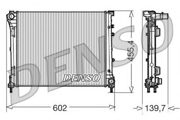 DENSO DRM09162 Радиатор охлаждения двигателя DENSO 