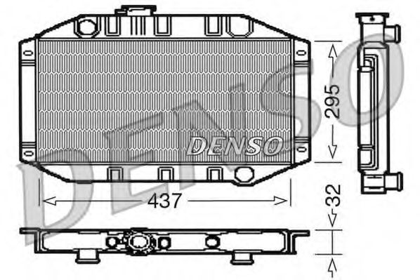 DENSO DRM10011 Радиатор охлаждения двигателя DENSO 