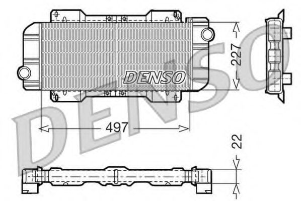 DENSO DRM10019 Радиатор охлаждения двигателя DENSO 