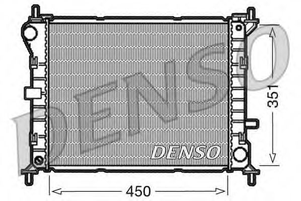 DENSO DRM10050 Радиатор охлаждения двигателя DENSO для FORD