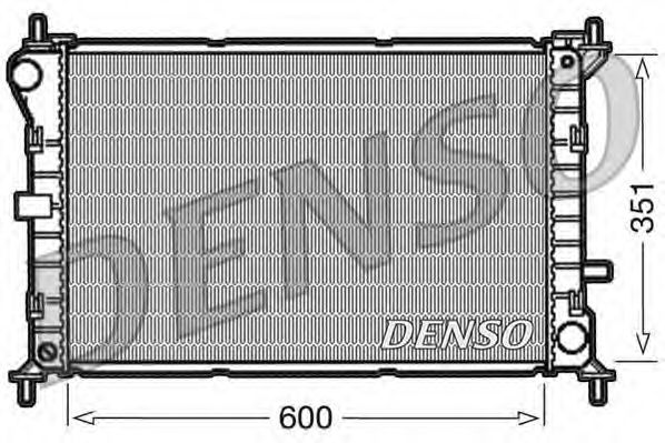 DENSO DRM10051 Радиатор охлаждения двигателя DENSO для FORD