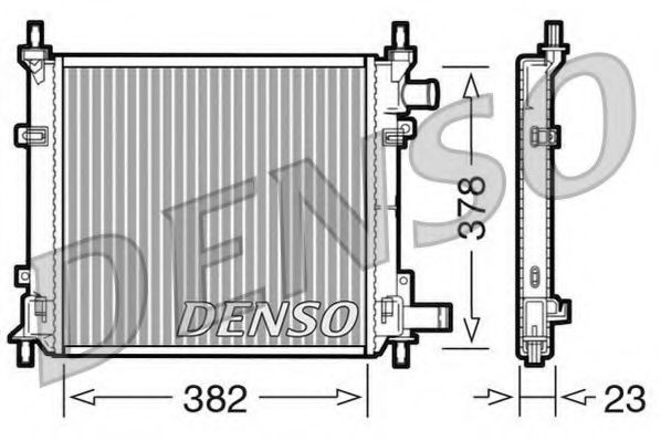 DENSO DRM10060 Радиатор охлаждения двигателя DENSO 