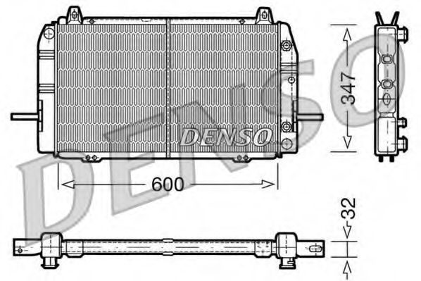 DENSO DRM10084 Радиатор охлаждения двигателя DENSO 