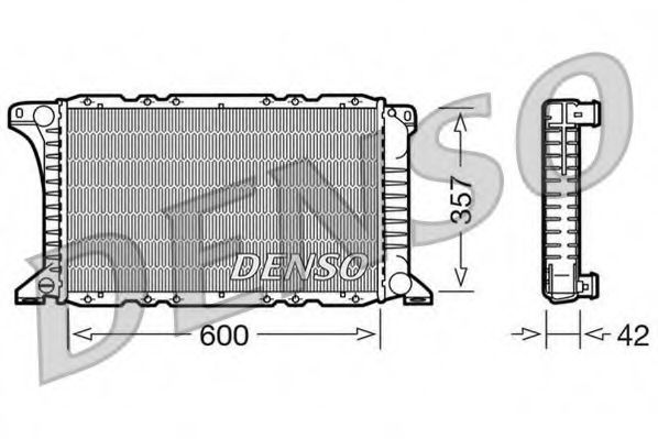 DENSO DRM10090 Радиатор охлаждения двигателя DENSO 