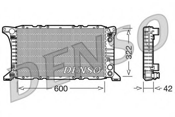 DENSO DRM10092 Радиатор охлаждения двигателя DENSO 
