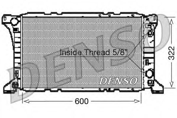 DENSO DRM10096 Радиатор охлаждения двигателя DENSO 