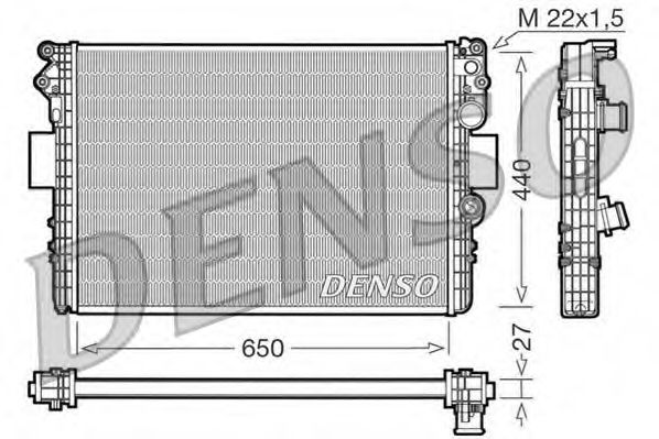 DENSO DRM12002 Радиатор охлаждения двигателя DENSO для IVECO DAILY