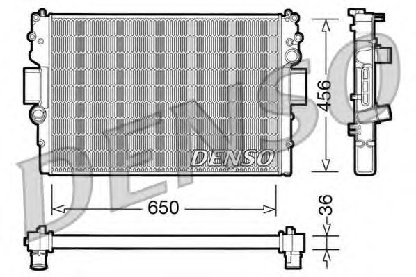 DENSO DRM12007 Радиатор охлаждения двигателя DENSO 