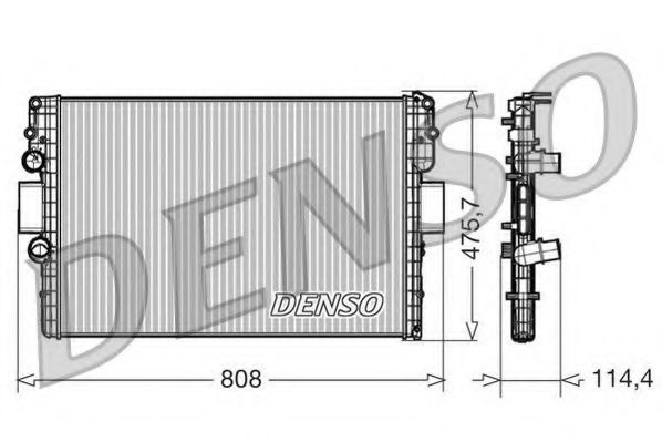 DENSO DRM12010 Радиатор охлаждения двигателя DENSO 