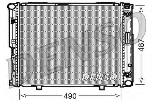 DENSO DRM17004 Радиатор охлаждения двигателя для MERCEDES-BENZ W124