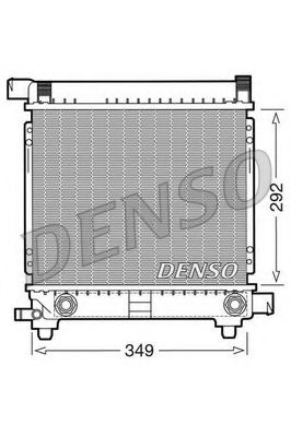 DENSO DRM17027 Радиатор охлаждения двигателя DENSO для MERCEDES-BENZ